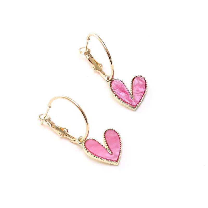 Wholesale-Fashion-Multicolor-Heart-shaped-Earrings